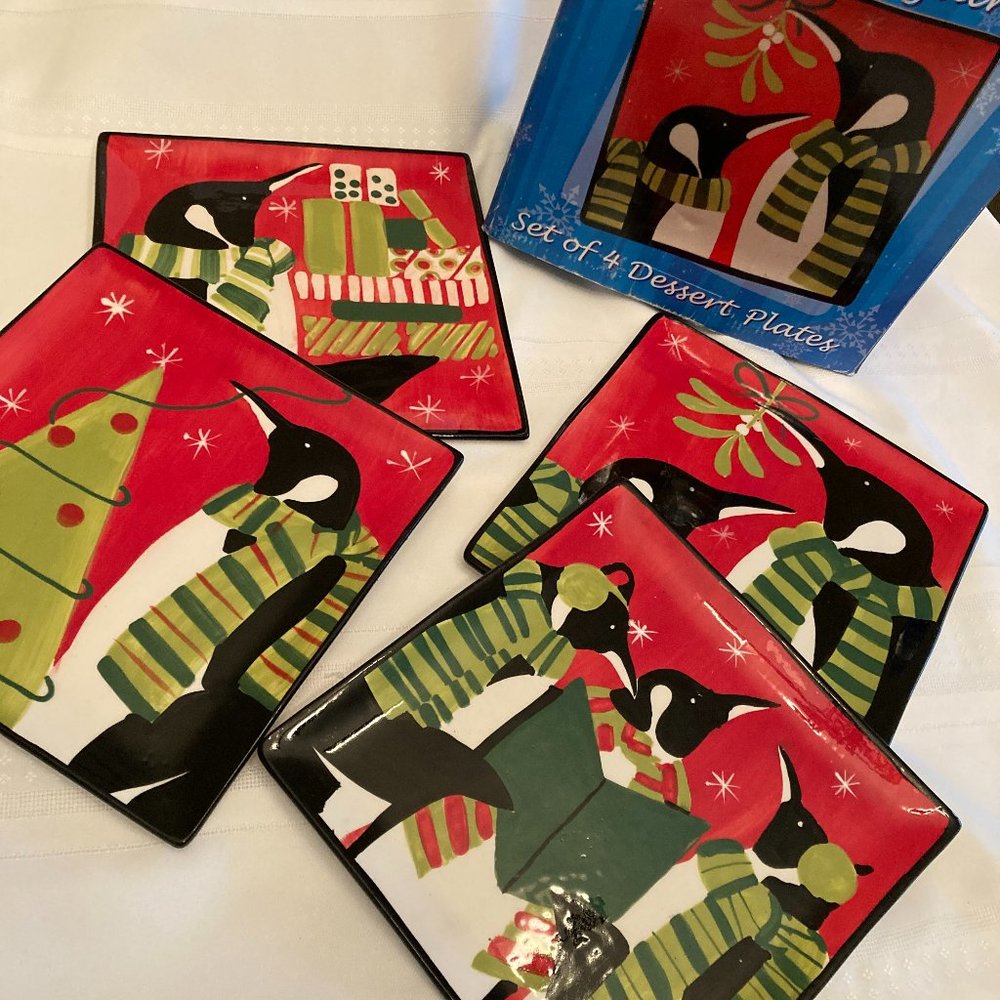 Certified International Penguin Salad Plates